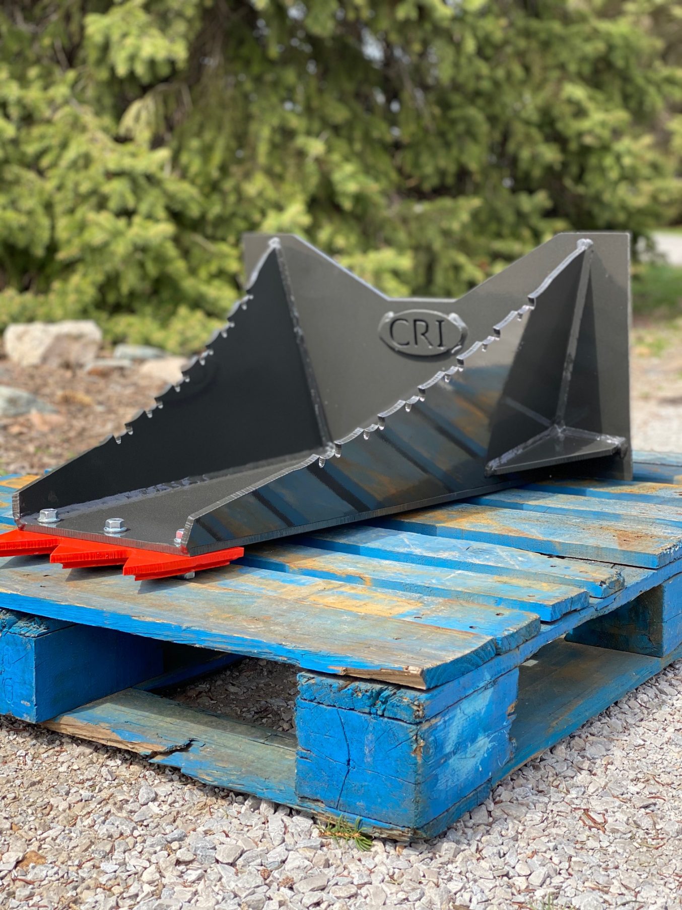 CRI Mini Skid Steer Stump and Trenching Buckets Cold Roll Industrial